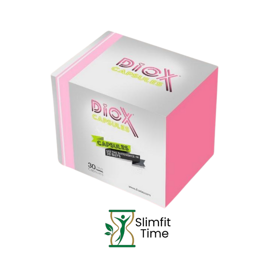 Diox Capsule bottle with herbal supplement capsules
