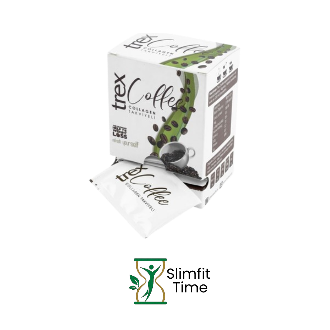 Trex Coffee single-serve sachets arranged beside a mug